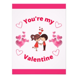 Du är min Valentine Fototryck