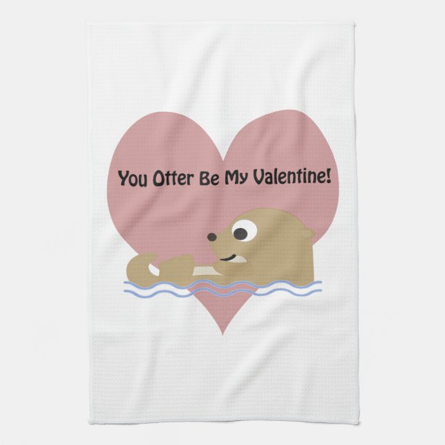 Du är min Valentine Kökshandduk (Vertikal)