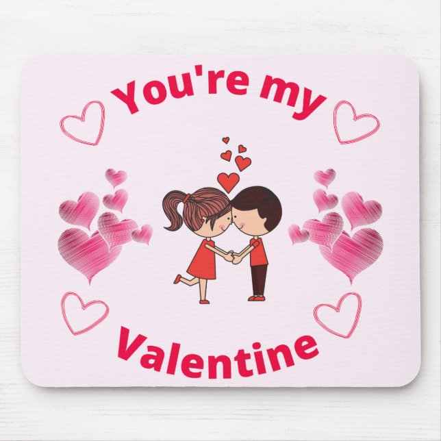 Du är min Valentine Musmatta (Framsidan)