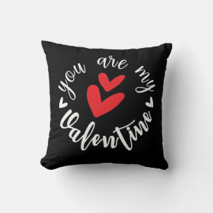 Du är min Valentine, två små hjärtan Kudde
