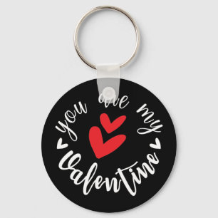 Du är min Valentine, två små hjärtan Nyckelring