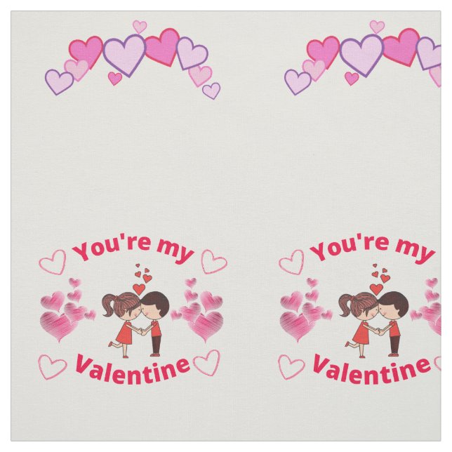Du är min Valentine Tyg (Provkarta)