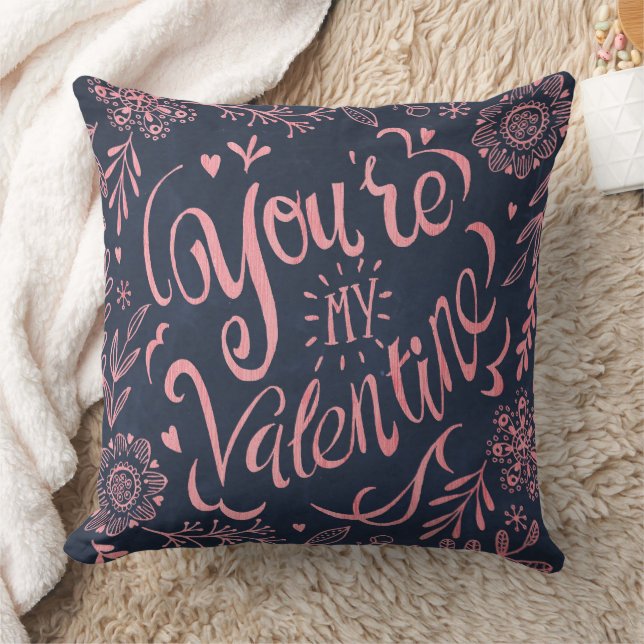 Du är min valentinfärgade kretskort | DEKORATIV KU Kudde (Filt)