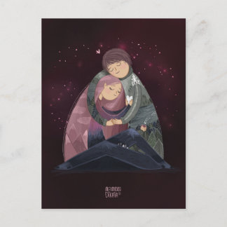 Du är min värld av Alexandra Dikaia Kärlek Helg Vykort