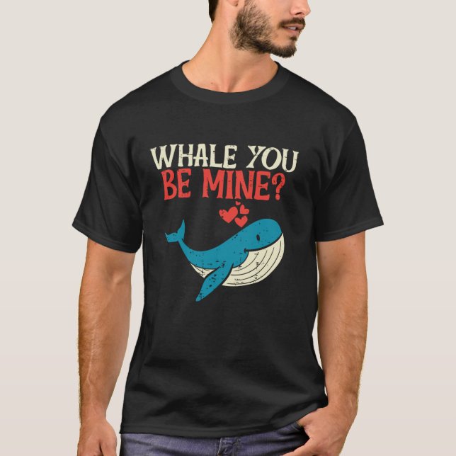 Du är min ynka Orca Valentines day Pun Me T Shirt (Framsida)