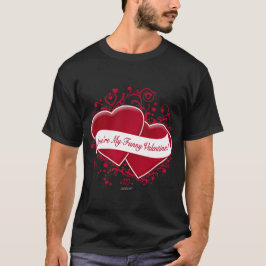 Du är min ynkliga Valentine! Red Hearts Tee Shirt