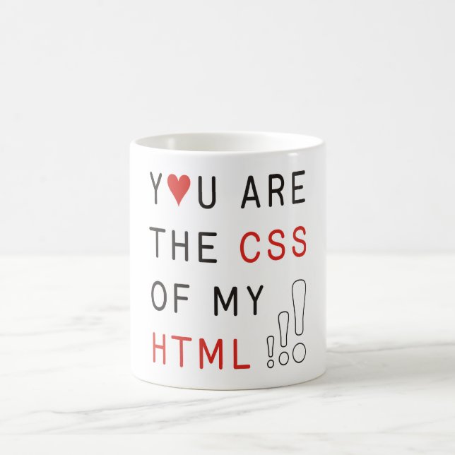 Du är Mina CSS Kaffemugg (Center)