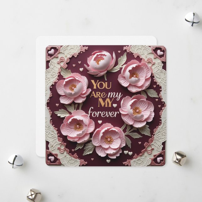 Du är mina eviga valentinkort julkort (Fram/Back In Situ)