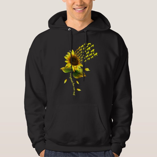 Du är mina solrosolja hoodie (Framsida)