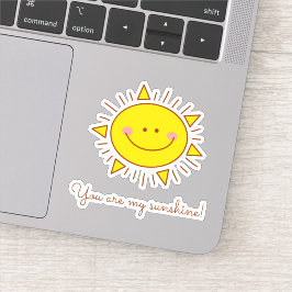 Du är mina solskensdagar Tecknad Kärlek-offerter Klistermärken