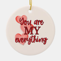 "Du är mitt allt" WIth Rosa och Red Hearts