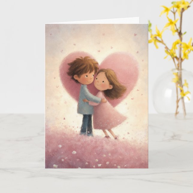 Du Är Mitt Alltid Valentine-kort Kort (Gul blomma)