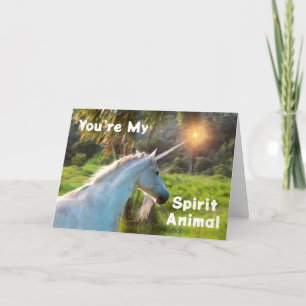 Du är mitt andliga djur med Unicorn Kort