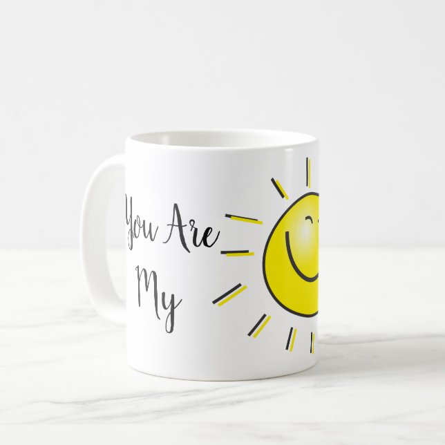 Du är mitt gladlynt solsken kaffemugg (Framsida vänster)