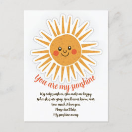 Du är mitt hälsningskort för solskenor helg vykort