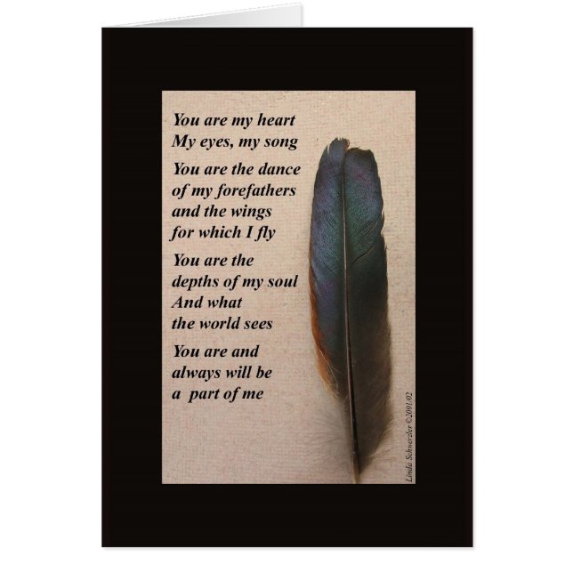 Du är mitt hjärta hälsningskort (Framsidan)