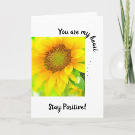 Du är mitt hjärta~Solros i Gulten Bright & Cheery Kort