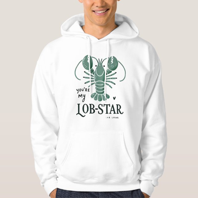 Du är mitt hummerpar hoodie (Framsida)