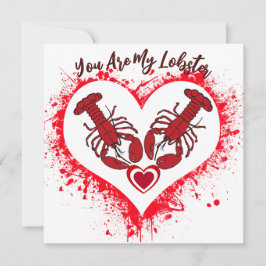Du är mitt Lobster Lobster Lobster Lobny Kärlek-år Kort