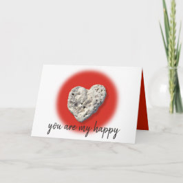 Du är mitt Lycklig-skript Hawaii Coral Heart Photo Kort