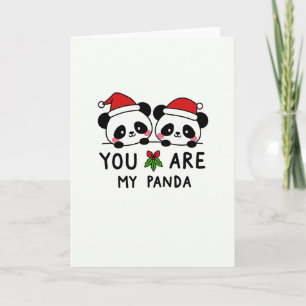 Du är mitt Panda Cute-julkort för partner o Kort