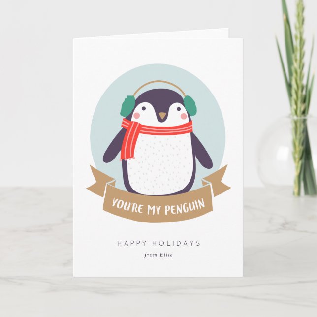 Du är mitt Penguin-julkort Helgkort (Framsida)