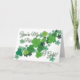 Du är mitt Pot O'Guld St Patrick's Kärlek Card Kort
