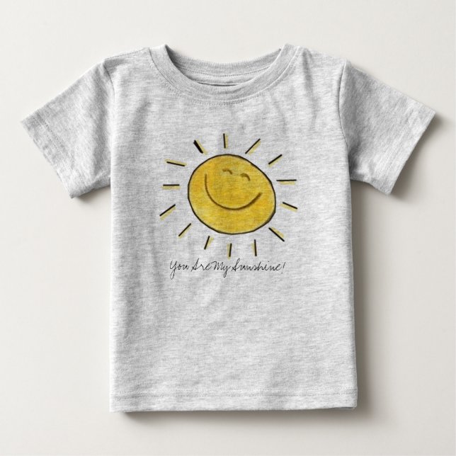 Du är mitt solsken! Begynna skjorta Tee Shirt (Framsida)