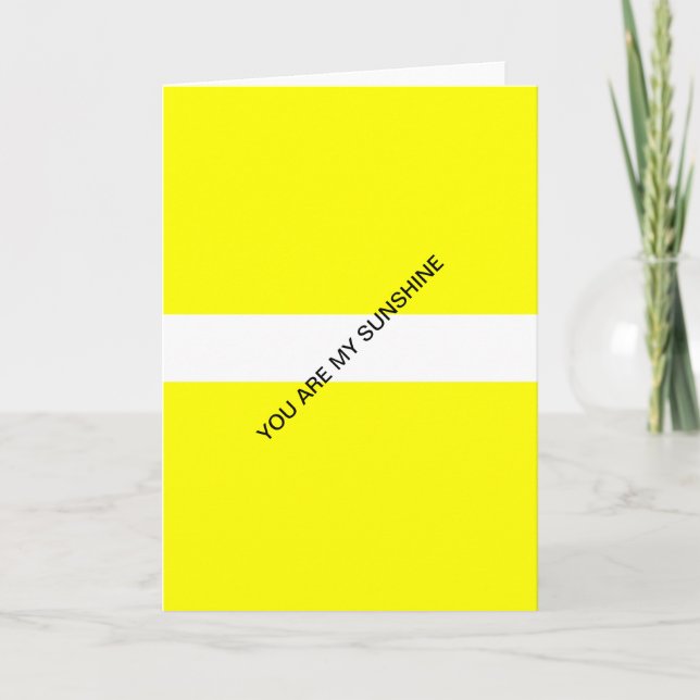 du är mitt solsken kort (Framsida)