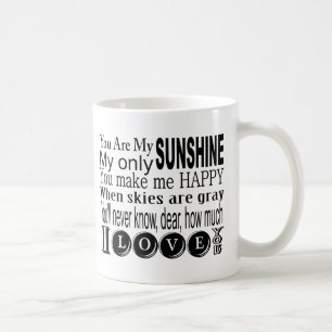 Du är mitt solsken mitt endast solsken kaffemugg