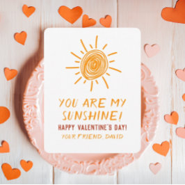Du är mitt solskenskort Sol Teckning Valentine Car Julkort