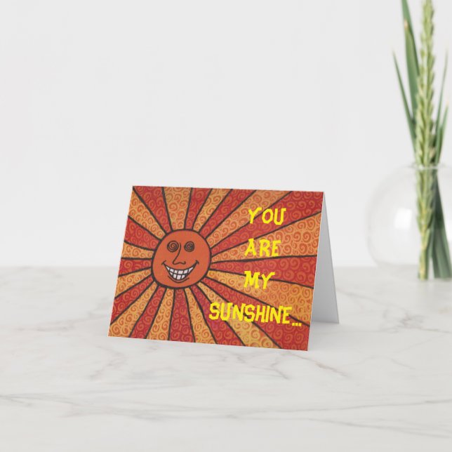 DU ÄR MITT SUNSHINE-KORT KORT (Framsida)