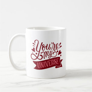 Du är mitt universum kaffemugg