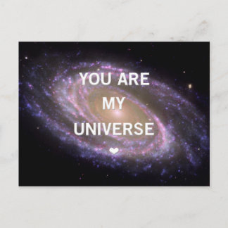 Du är mitt Univese Galaxy-vykort Vykort