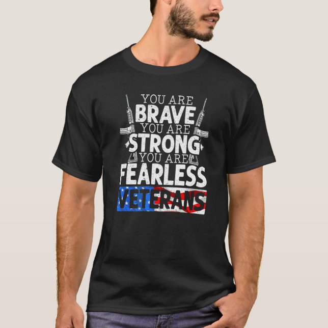 Du Är Modig Du Är Stark Du Är Oustålig Vete T Shirt (Framsida)
