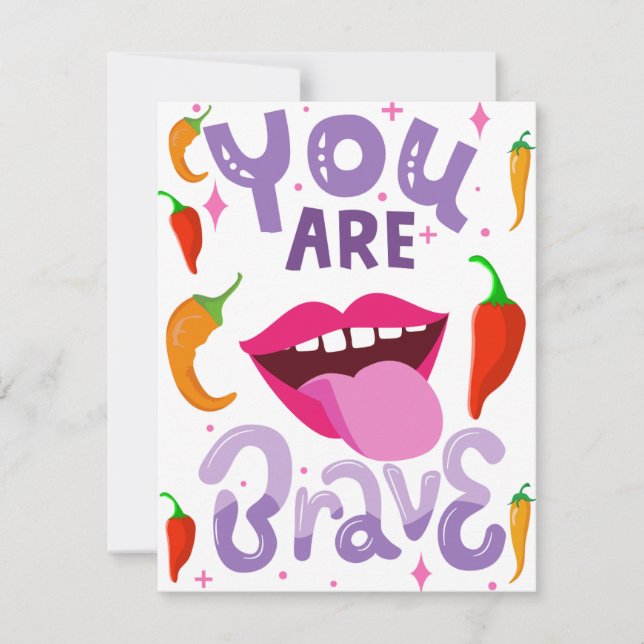 DU ÄR MODIG JULKORT (Framsida)