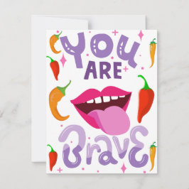 DU ÄR MODIG JULKORT