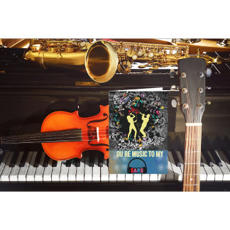 Du är musik på Öron Alla hjärtans dag Helgkort