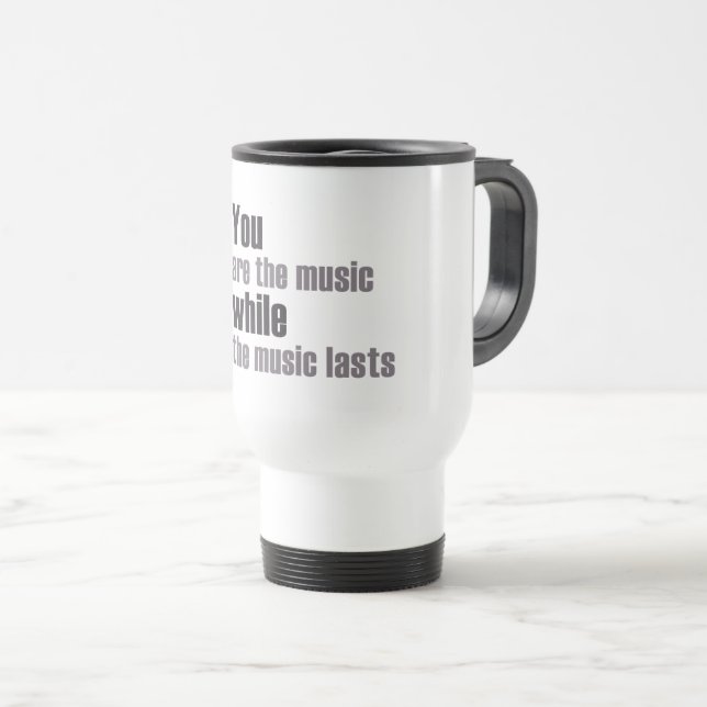 du är musikstunden som musiken varar resemugg (Framsida höger)