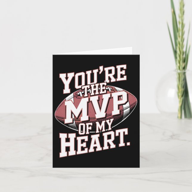 Du är MVP från mitt hjärtefotbollsspel Valenti Kort (Framsida)
