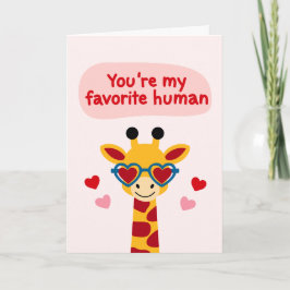 Du är My Favorite Human" Kort