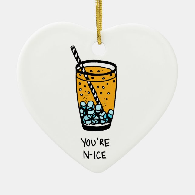 Du är N-Ice Julgransprydnad Keramik (Framsidan)