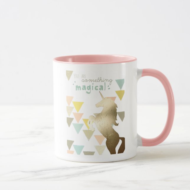 Du är något magiskt Guld Unicorn Mugg (Höger)
