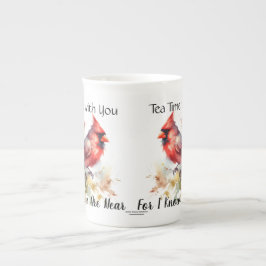 Du är nästan modern med dig. benporslin mugg