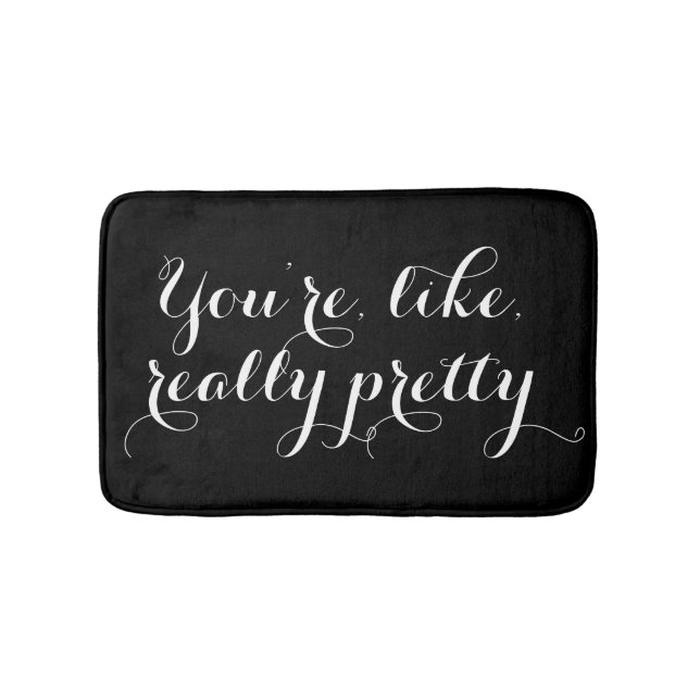 Du är nätt rolig citationsteckentypografi för lik badrumsmatta (Framsidan)