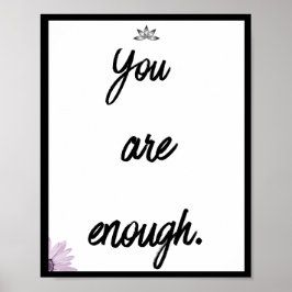 Du är nog, citat poster