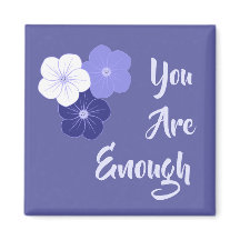 "Du är nog" Lila blommor