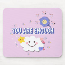 Du är nog - Lilac Flower Mousepad