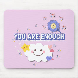Du är nog - Lilac Flower Mousepad Musmatta