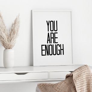 Du är nog motivational ord för uppmuntran poster